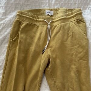 Mate the label classic jogger mustard yellow 100% organic cotton